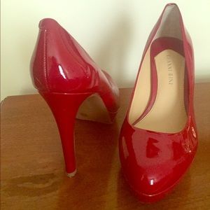 Gianni Bini Red Patent Leather Heels